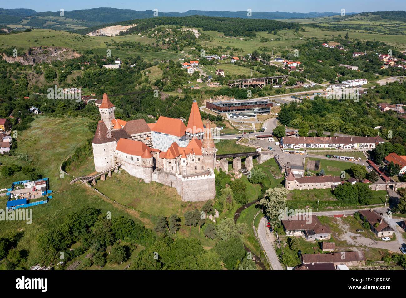 Corvin Castle în Hunedoara în Romania Stock Photo