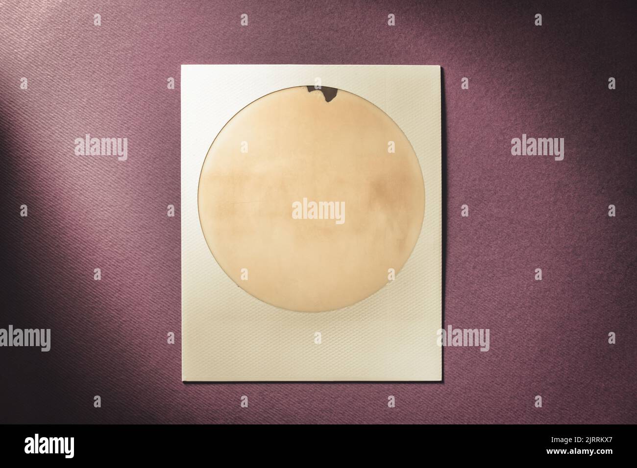 Download Blank photo frame template. Blank round photo frame copy space