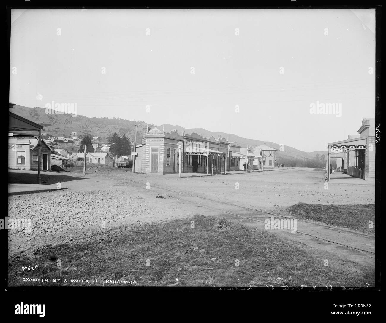 Exmouth Street and Water Street, Kaitangata, New Zealand, by Muir