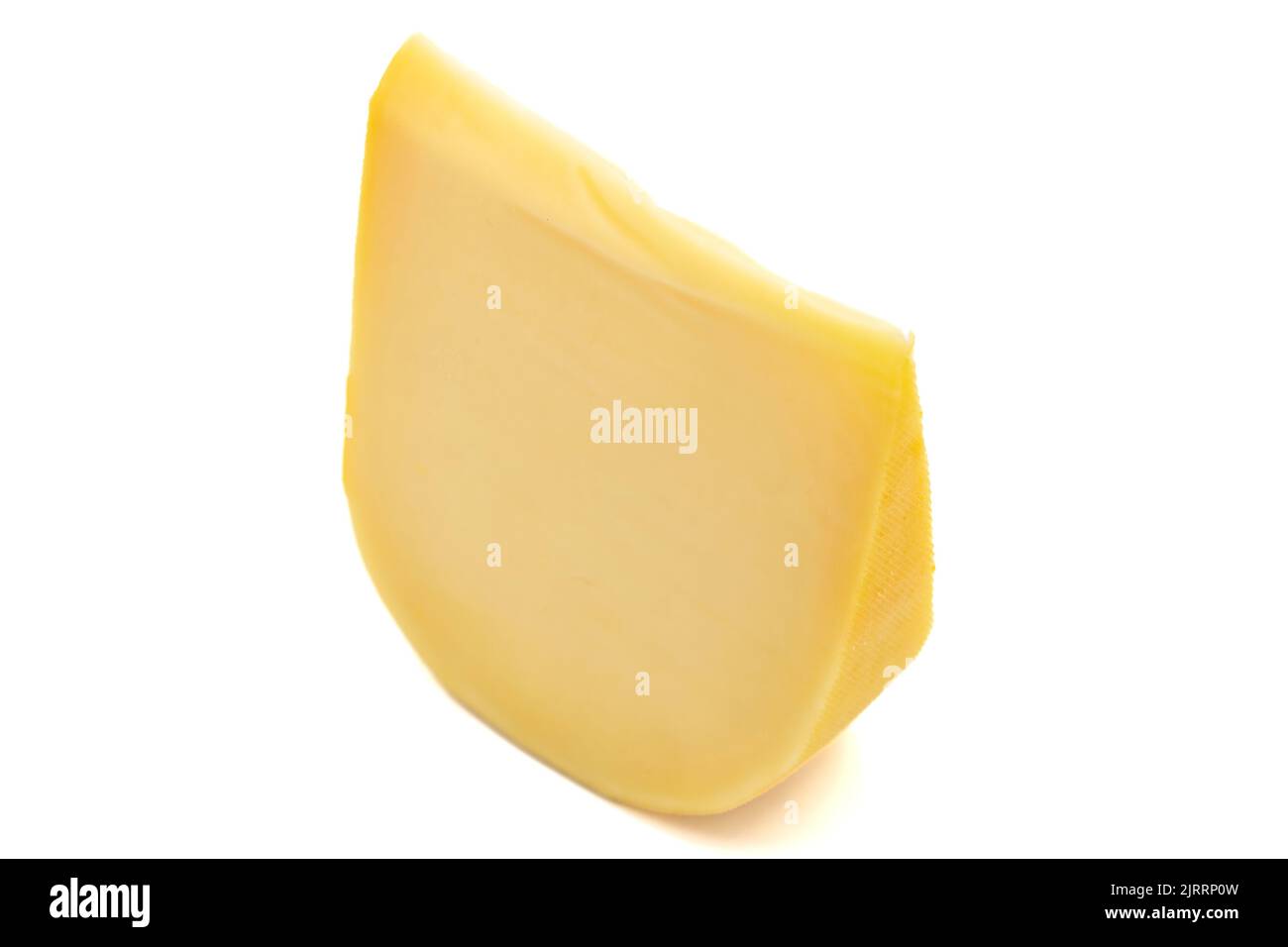 Yellow gouda cheese. Hard Dutch gouda cheese, isolated on white