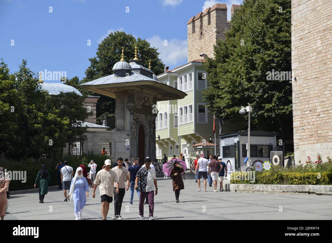 Istanbul, Fatih, Turkey Sogukcesme street, old Istanbul, Touristic place Stock Photo