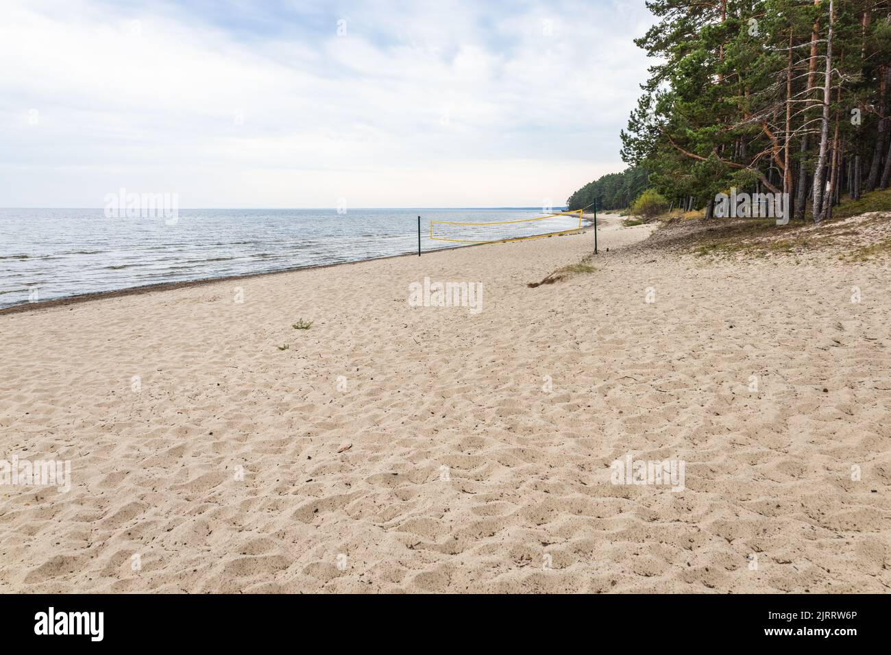 A beautiful landscape for leisure with beach and dunes near the Baltic sea Stock Photo