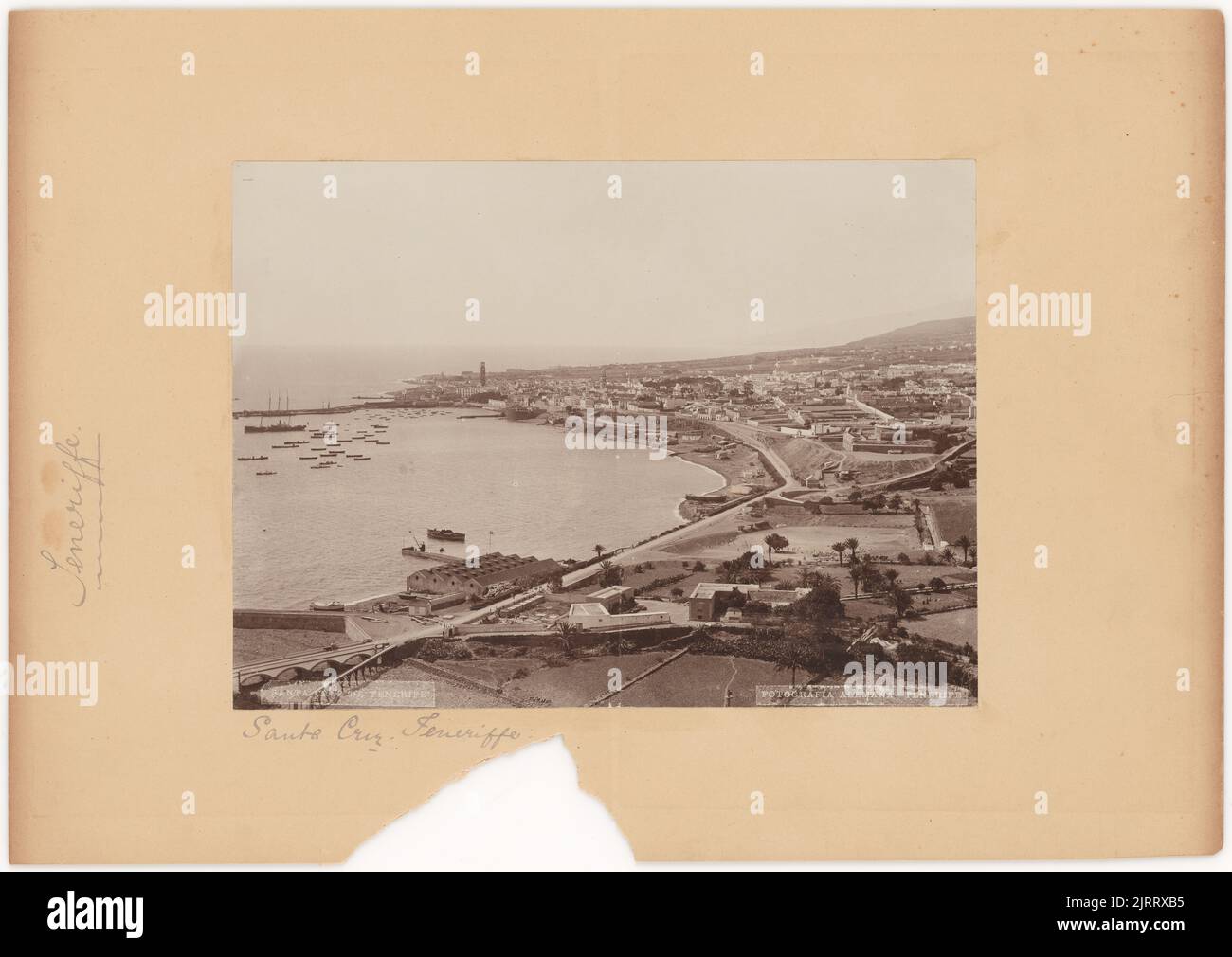 Santa Cruz, Teneriffe, 1890s, by Alemana. Stock Photo
