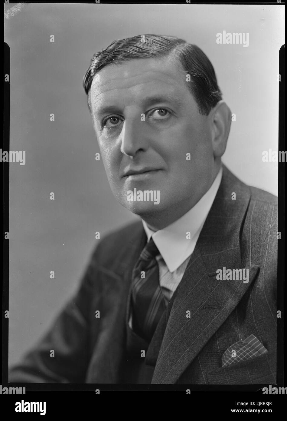 Mr C Morris, 1936, Wellington, by Spencer Digby Studios. Spencer Digby