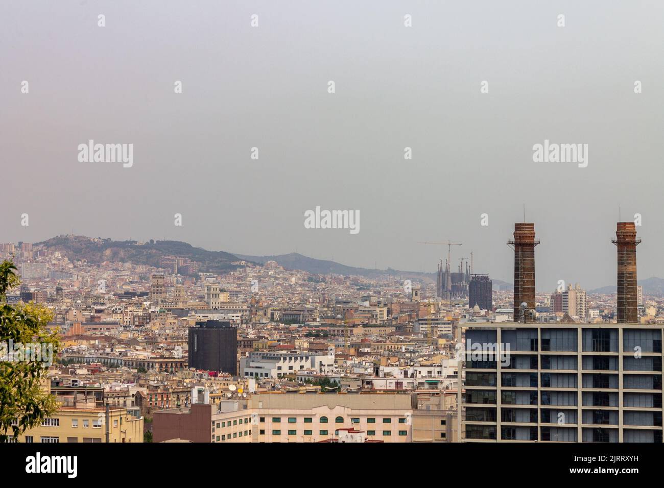 An aerial view of the cityscape of Barcelona, Spain Stock Photo - Alamy