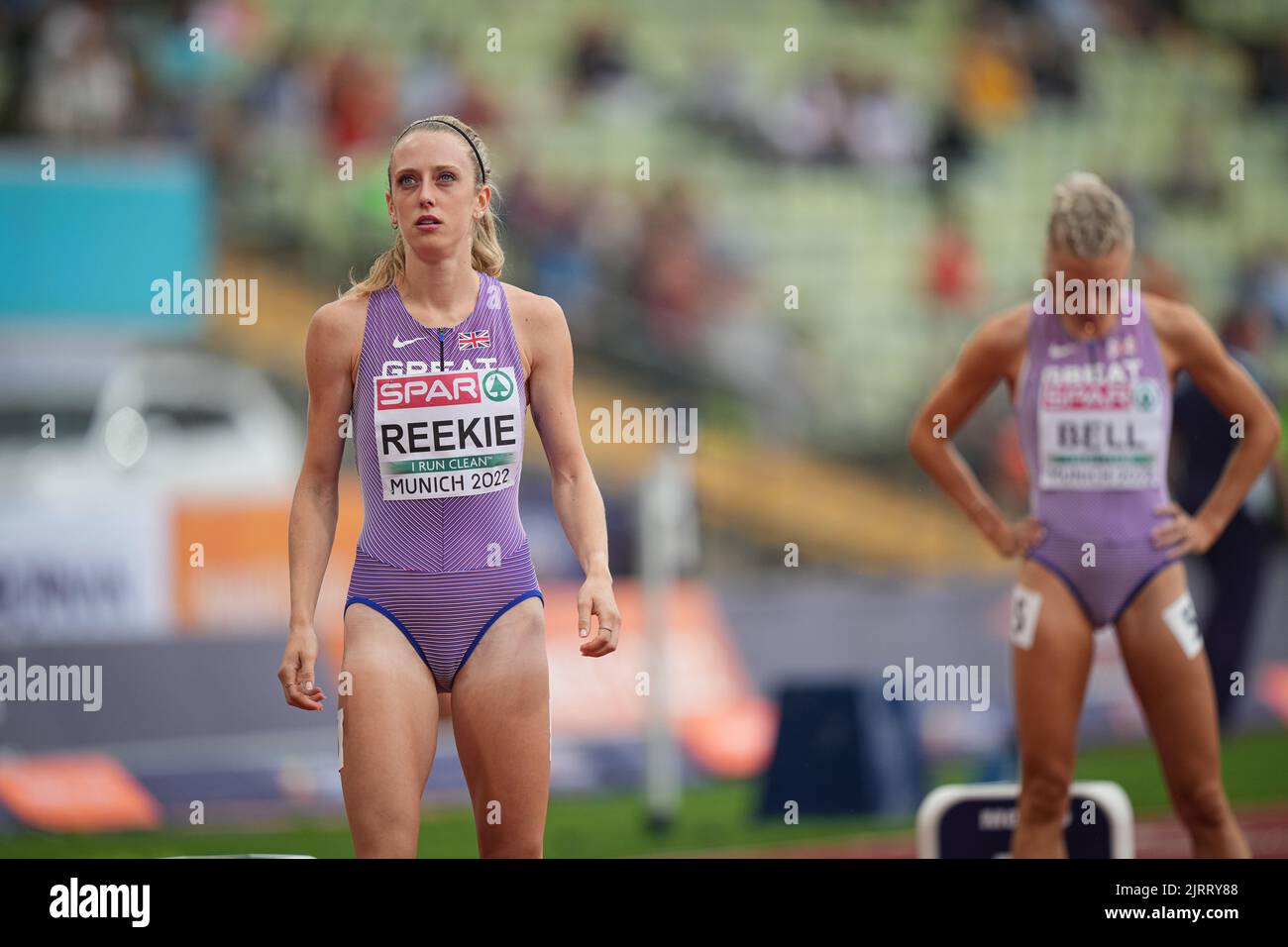 Jemma Reekie participating in the 800 meters of the European Athletics
