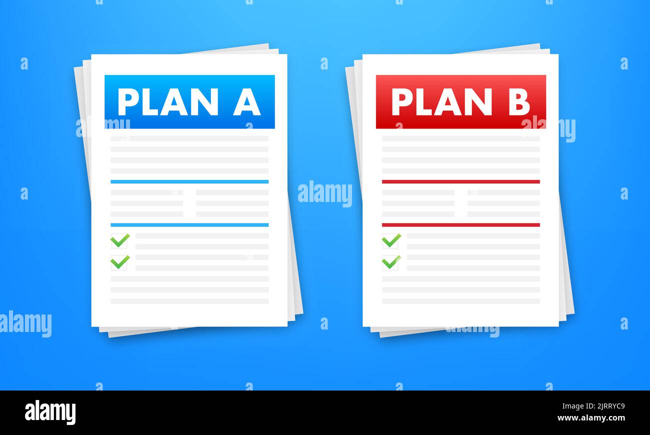 plan-a-and-b-alternative-idea-business-strategy-vector-stock