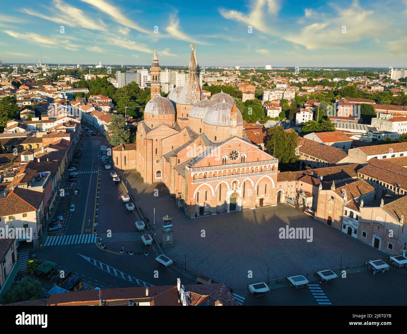 Padua, Italy. Basilica of Saint Anthony of Padua. Aerial shot