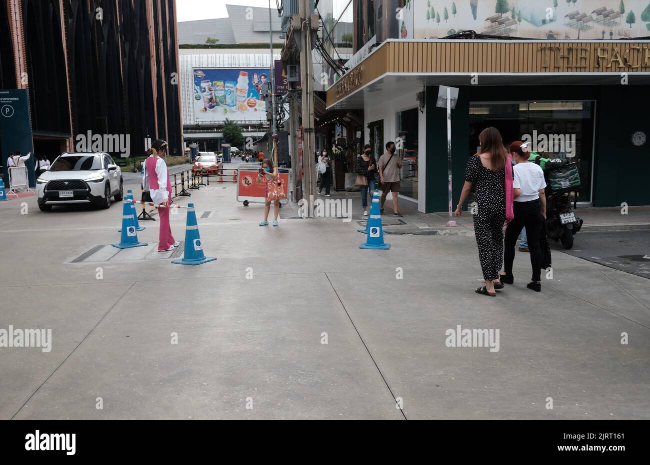 Walking Street Siam Square Bangkok Thailand Stock Photo