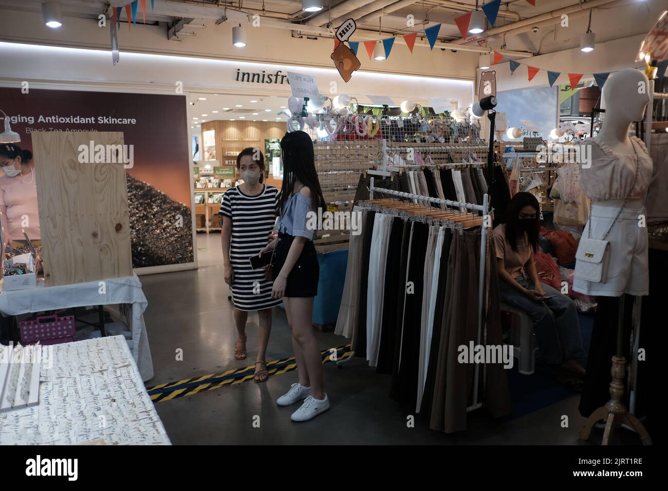 Students Shopping at Siam Square Bangkok Thailand Stock Photo
