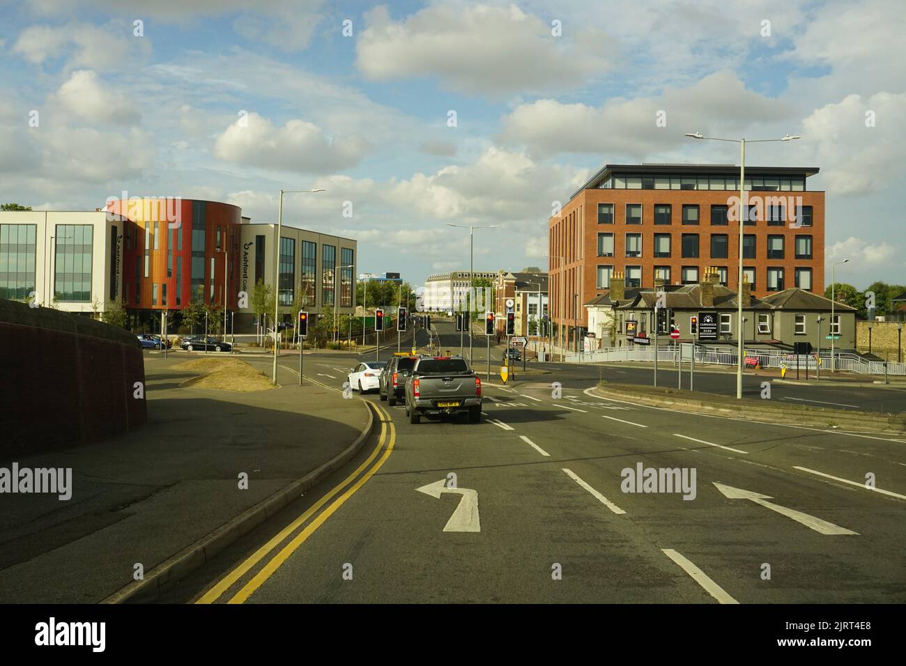 Modern buildings in ashford kent hires stock photography and images