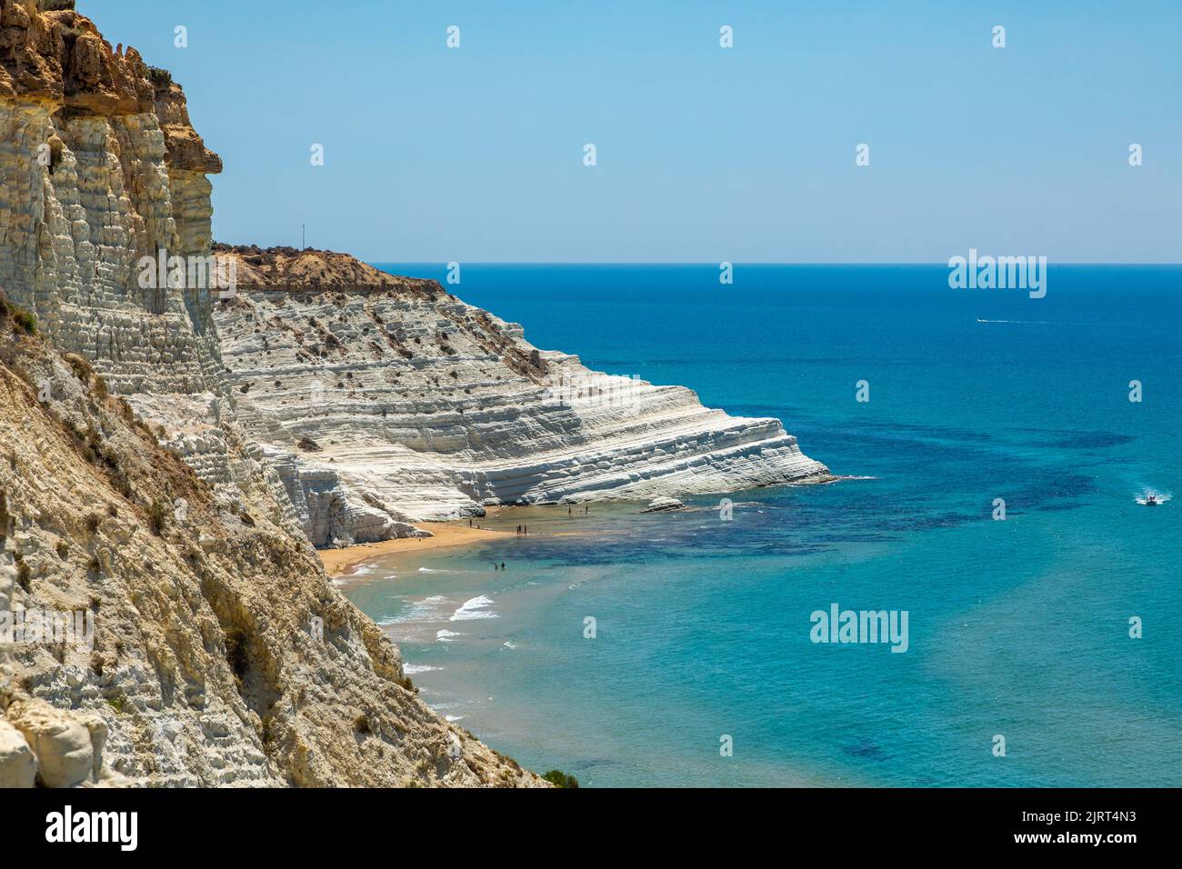 The Scala dei Turchi (Turkish Steps) sea cliffs near Realmonte on Sicily, Italy Stock Photo