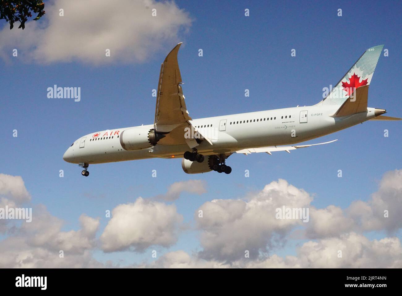 Plane spotting near Heathrow Airport in London, United Kingdom Stock Photo