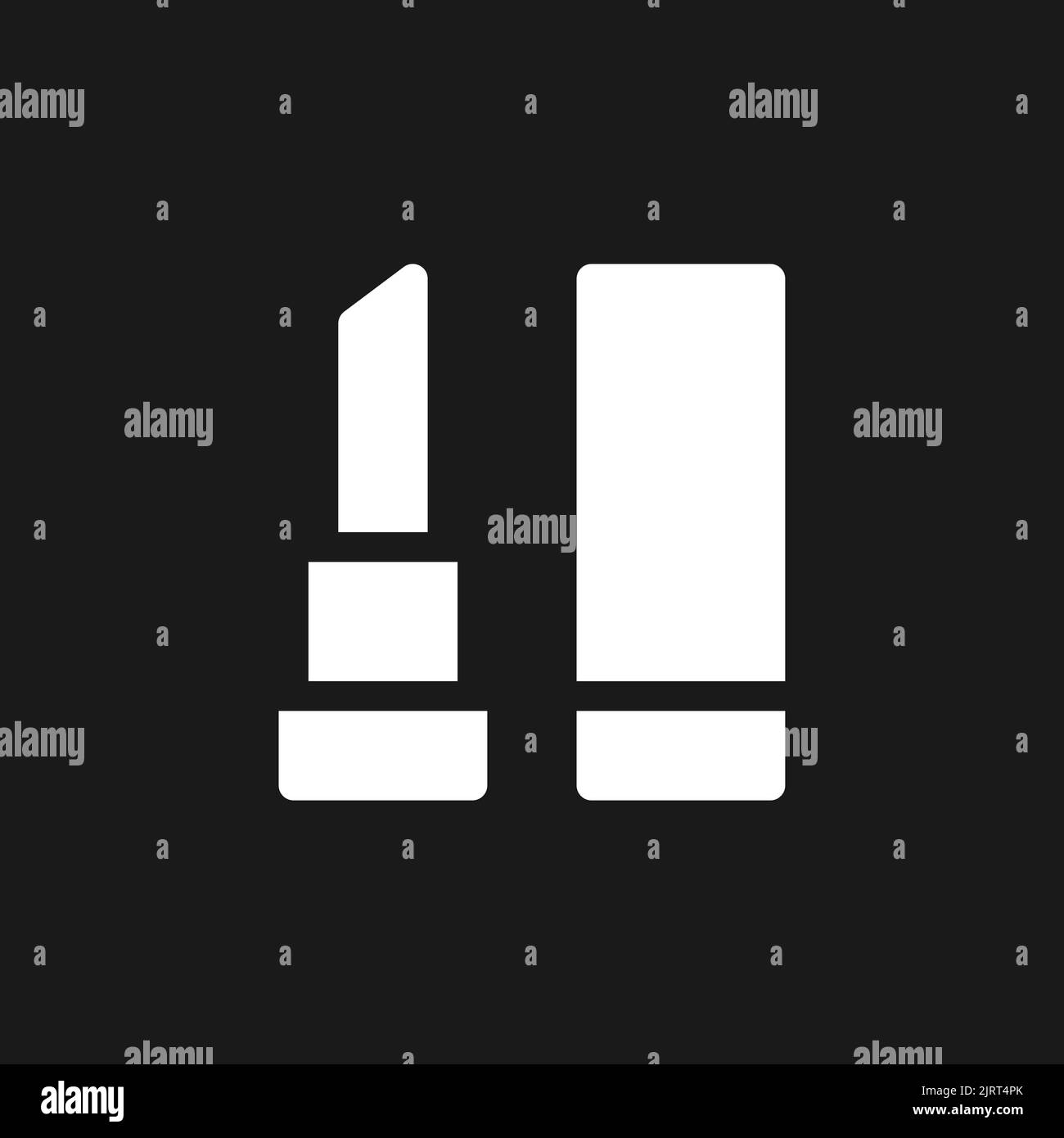 Lipstick dark mode glyph ui icon Stock Vector Image & Art - Alamy