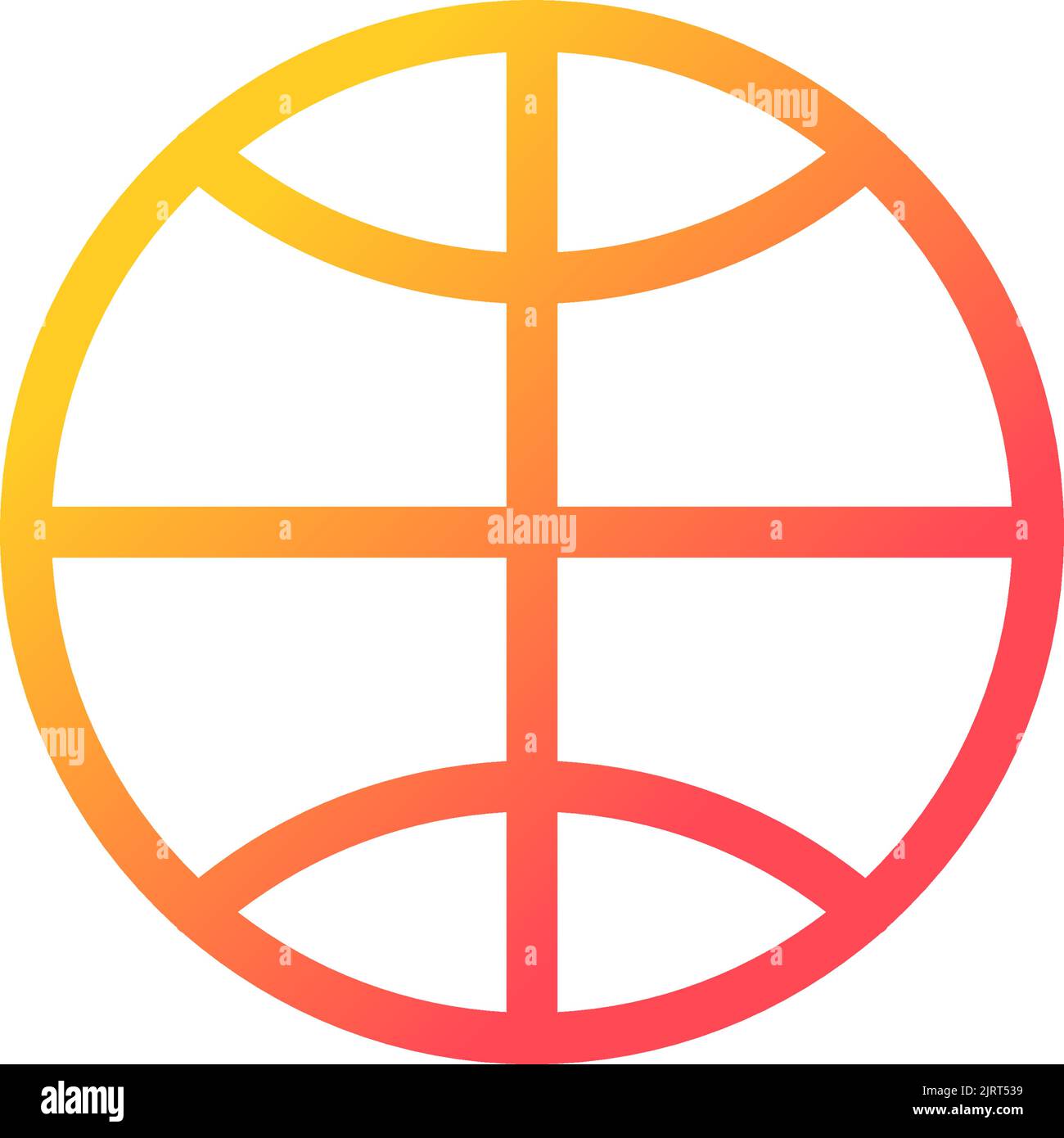 Worldwide pixel perfect gradient linear ui icon Stock Vector