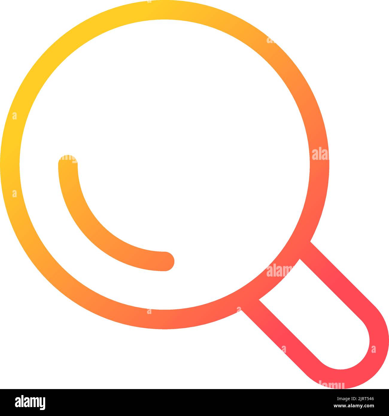On-site search pixel perfect gradient linear ui icon Stock Vector Image ...
