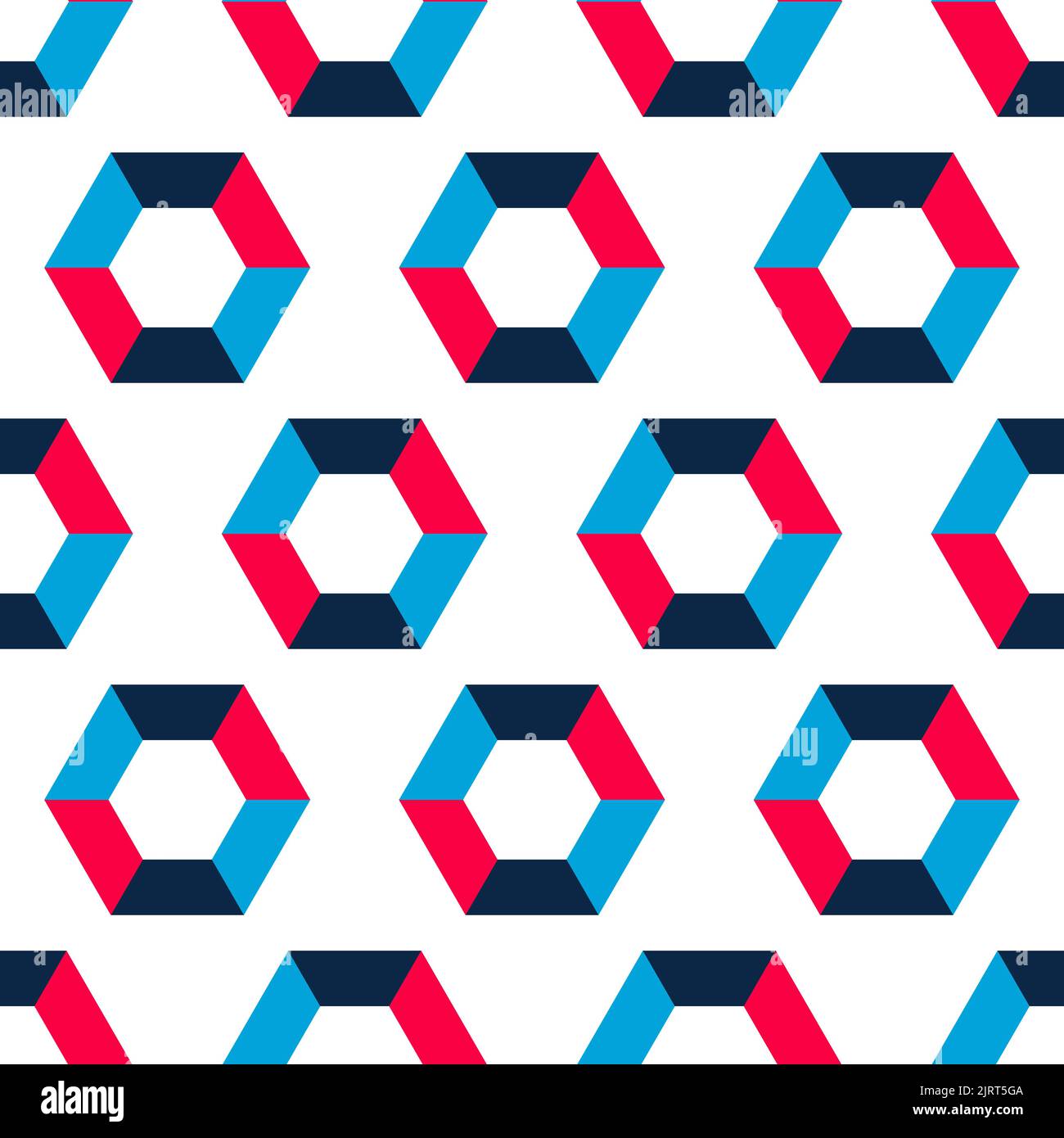 Seamless pattern with hexagons Stock Vector