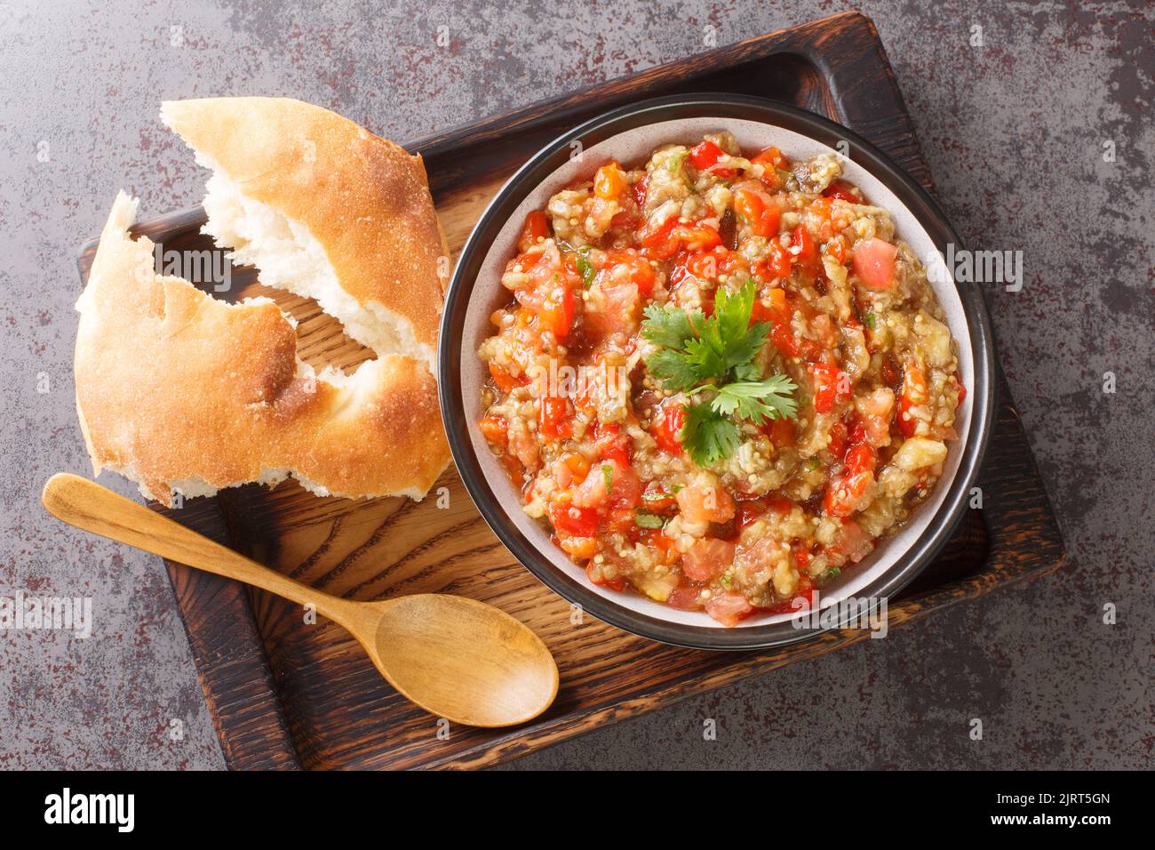 Kyopolou is a delicious and refreshing Bulgarian and Turkish spread