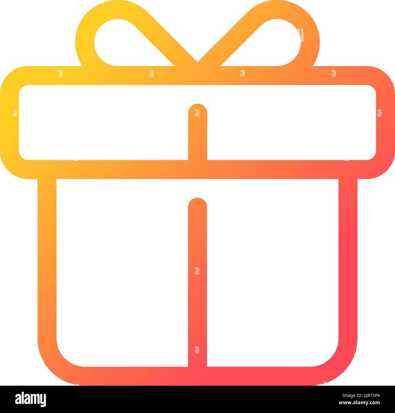 Free gift with purchase pixel perfect gradient linear ui icon Stock Vector