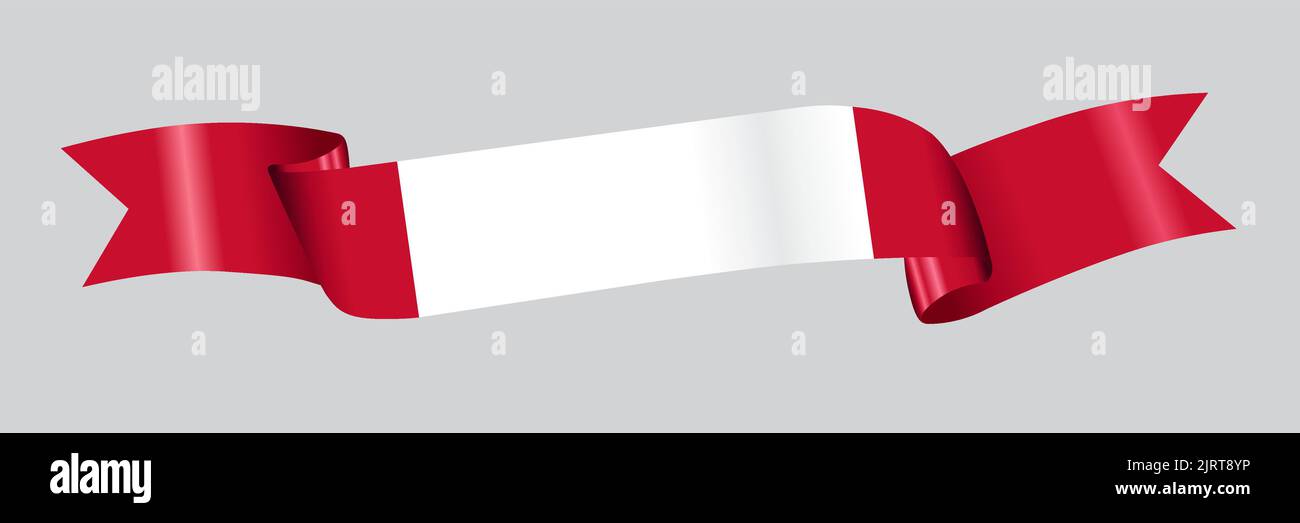 3D Flag of Peru on a fabric ribbon Stock Vector Image & Art - Alamy