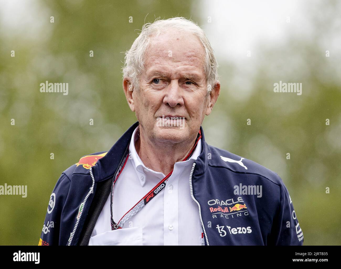 SPA - Helmut Marko (Red Bull Racing) leading up to the 1st practice session ahead of the F1 Grand Prix of Belgium at the Circuit de Spa-Francorchamps on August 26, 2022 in SPA, Belgium. ANP SEM VAN DER WAL Stock Photo