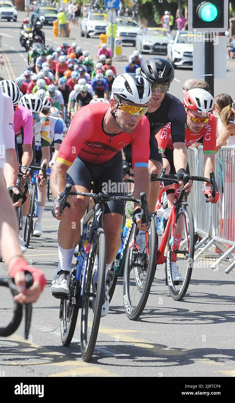The Commonwealth Games 2022 Men's Cycling Road Race in Warwick Mark Cavendish Picture by Richard