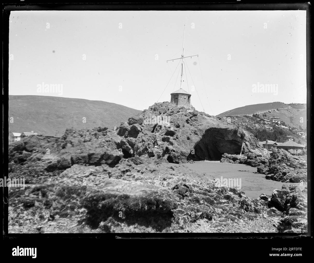 Tuawera, Cave Rock, Sumner, Christchurch, New Zealand, by Leslie Adkin