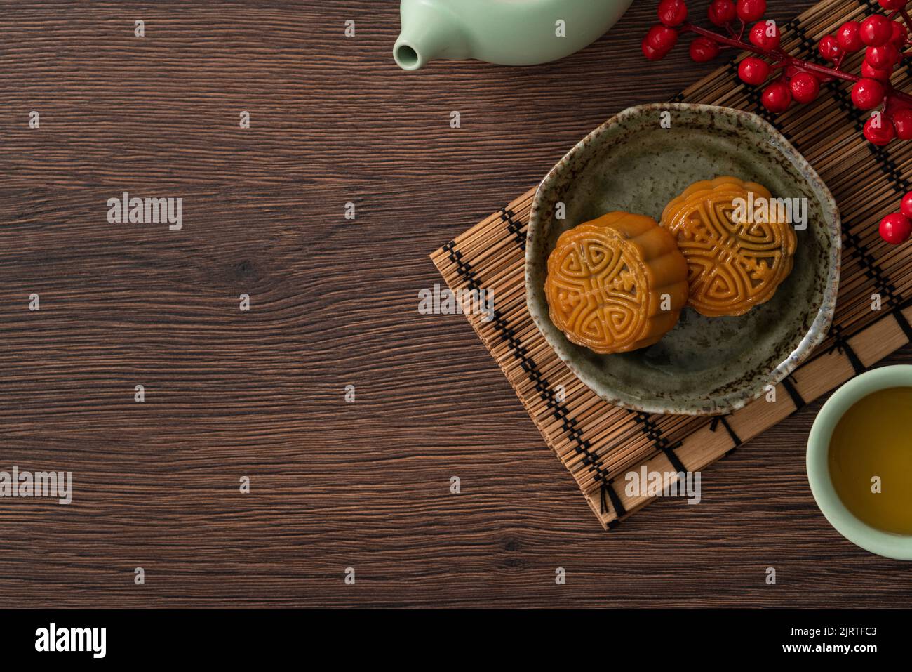 Delicious Cantonese moon cake for Mid-Autumn Festival food mooncake on ...
