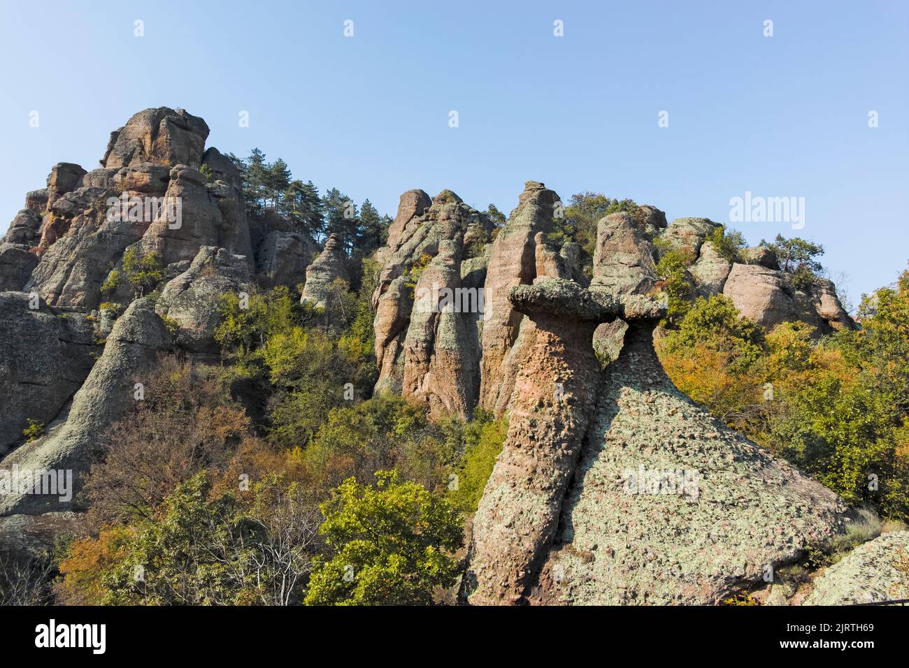 Sunset Autumn View Of Rock Formation Belogradchik Rocks Vidin Region sunset-autumn-view-of-rock-formation-belogradchik-rocks-vidin-region
