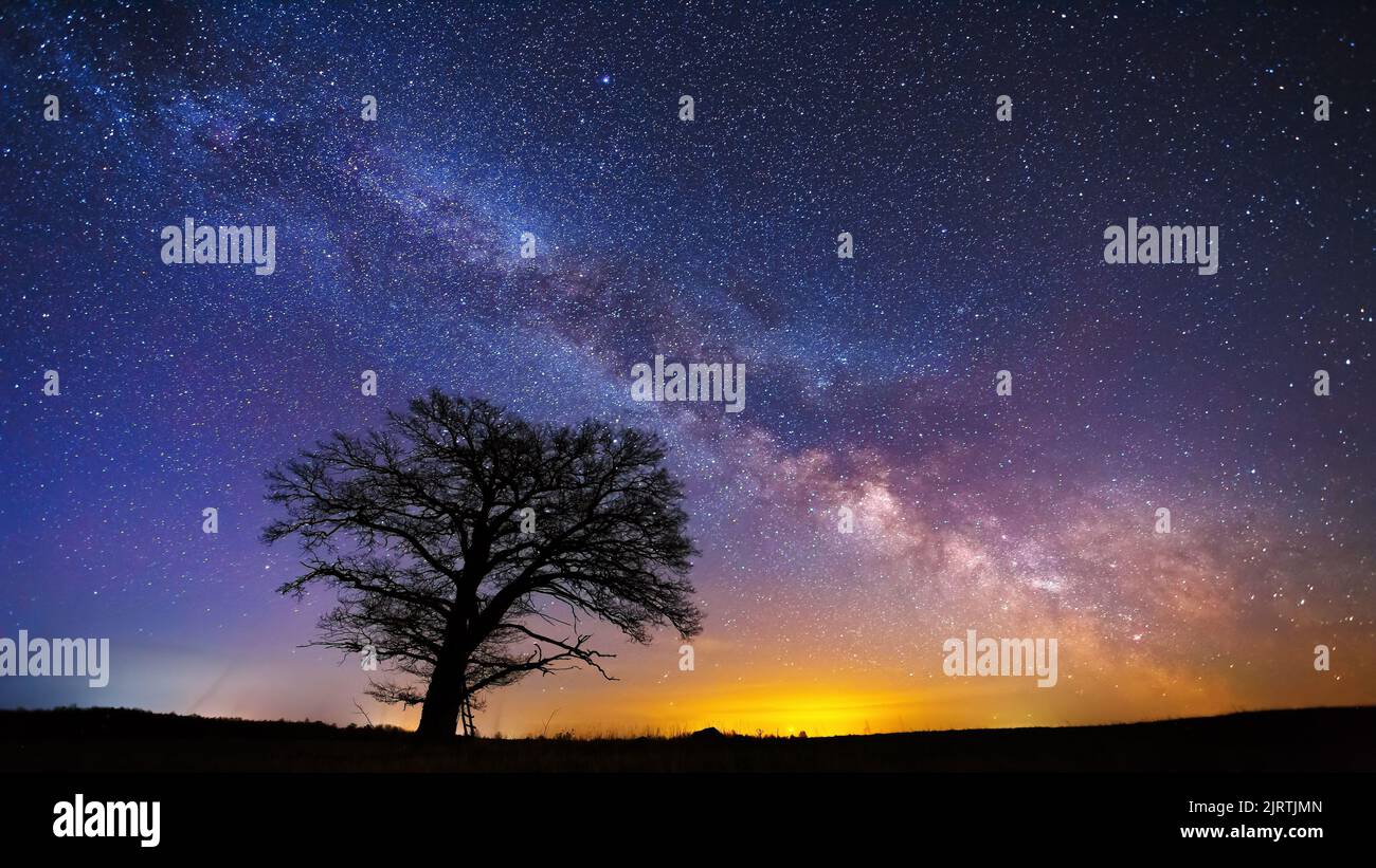 Colorful milky way hi-res stock photography and images - Alamy