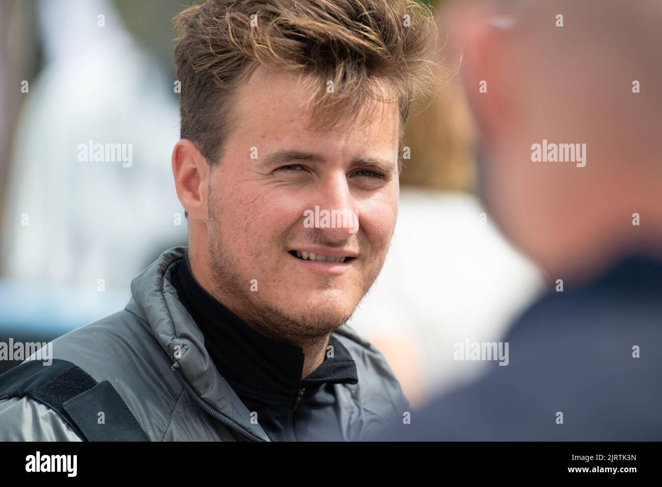 Basile Bourgnon, Edenred during the La Solitaire du Figaro 2022, Stage 1, Monohull 3