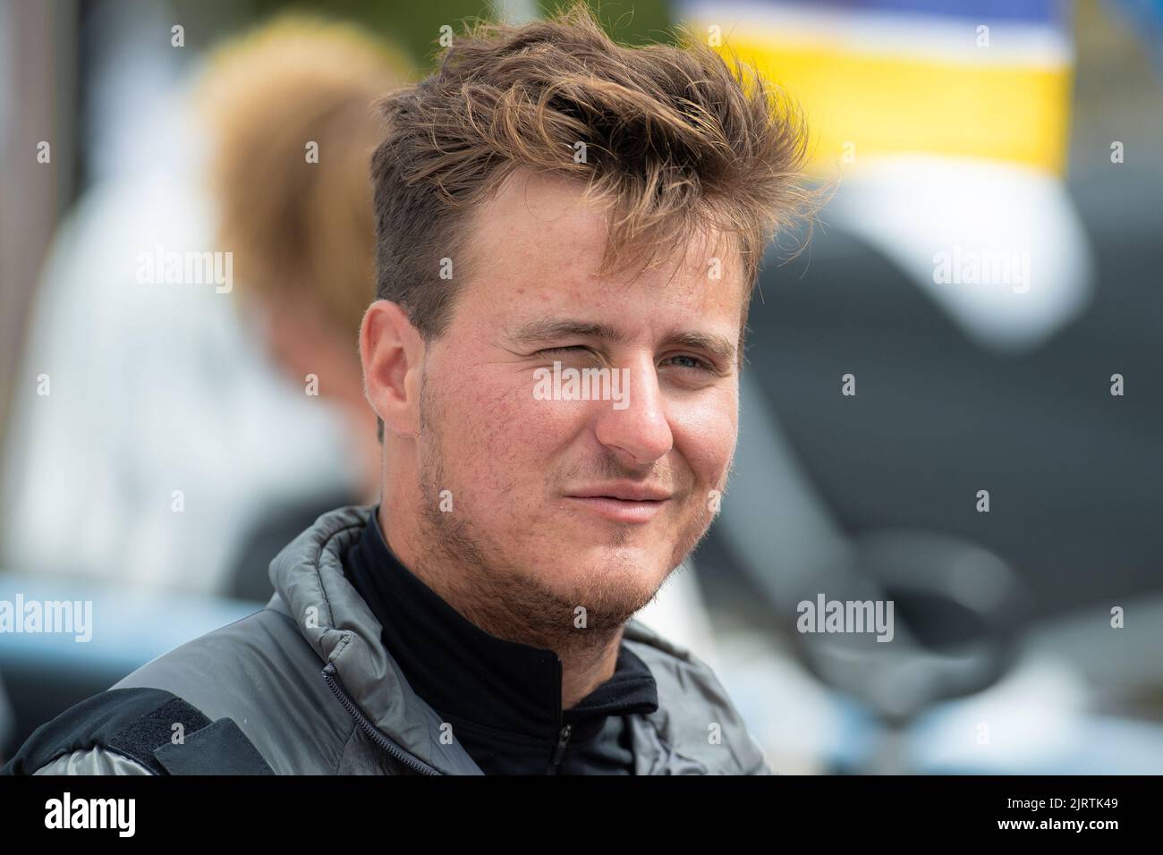 Basile Bourgnon, Edenred during the La Solitaire du Figaro 2022, Stage 1, Monohull 3