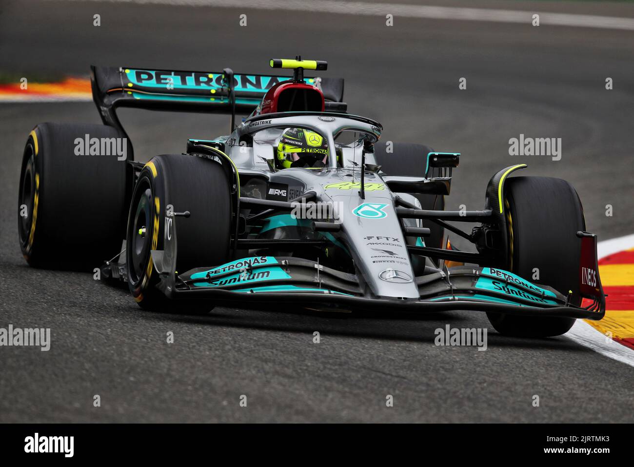 Spa Francorchamps, Belgium. 26th Aug, 2022. Lewis Hamilton (GBR) Mercedes AMG F1 W13. Belgian Grand Prix, Friday 26th August 2022