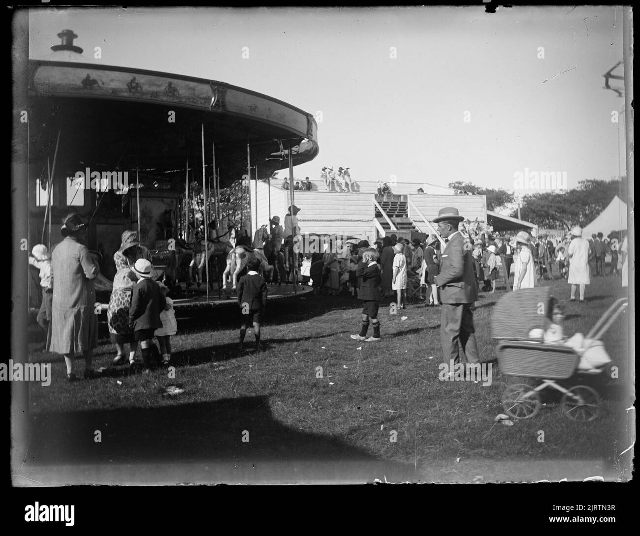 Amusement park Merrygoround (at left of