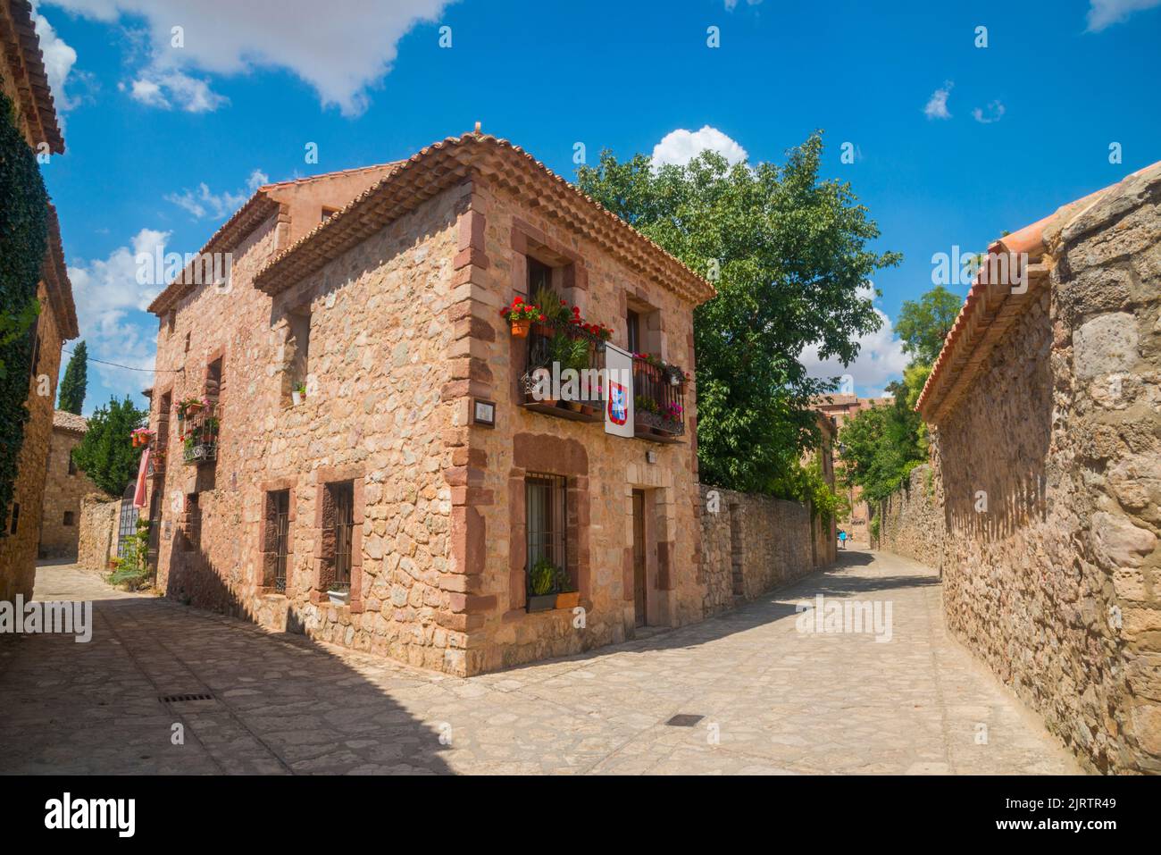 Street. Medinaceli, Soria province, Castilla Leon, Spain. Stock Photo