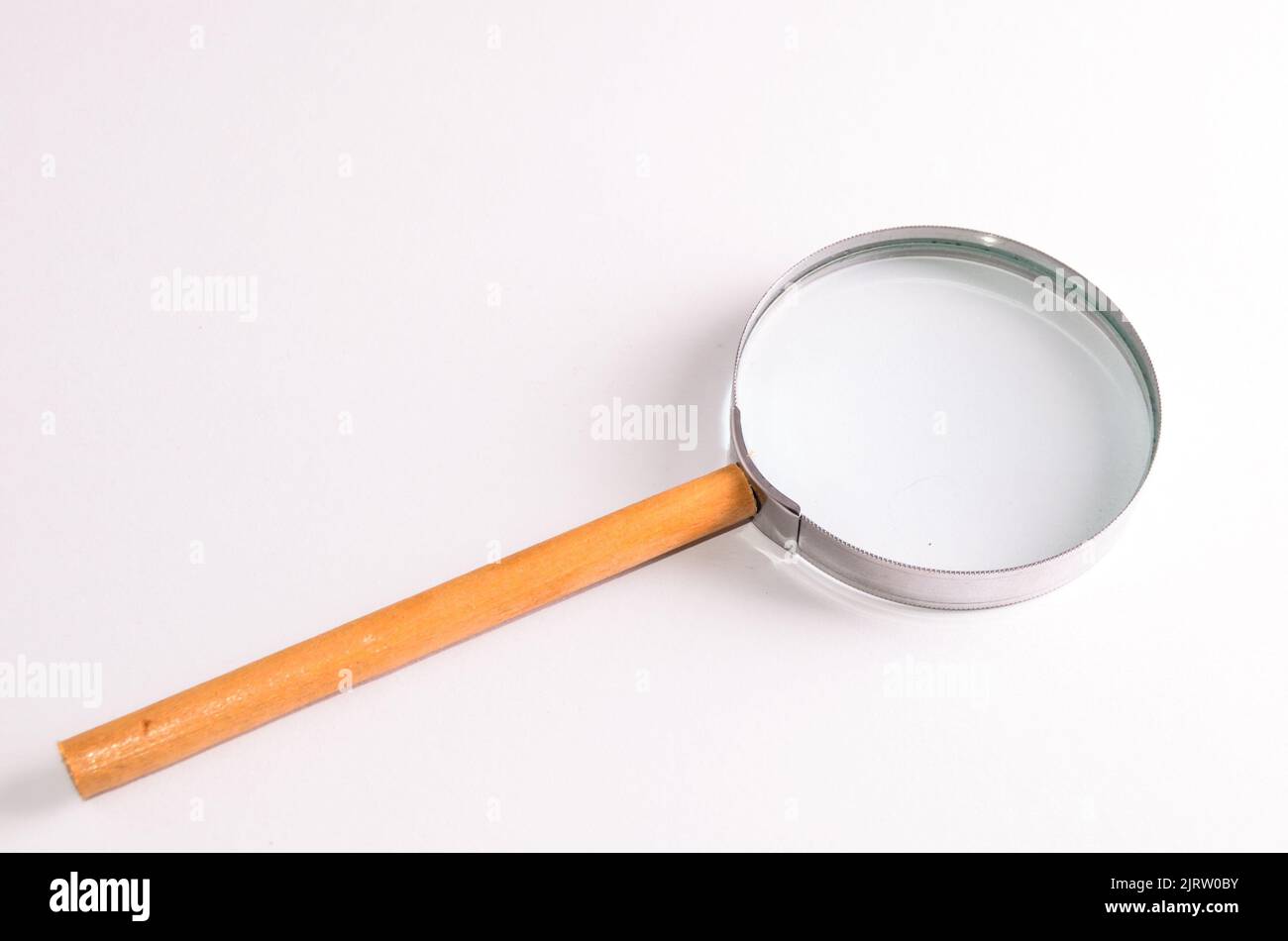 Vintage Magnify Glass Loupe on a White Background Stock Photo - Alamy