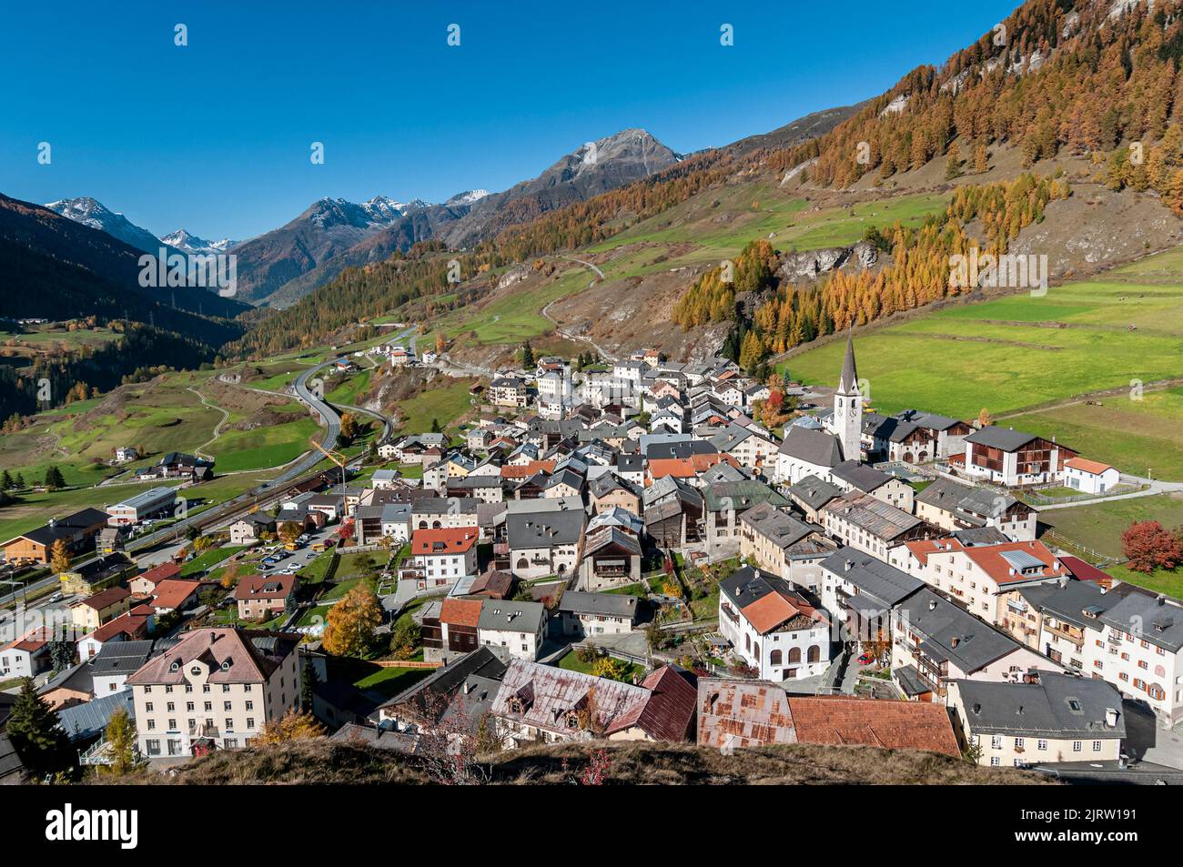 Ardez Graubunden Canton Switzerland On October 24 2012 Small 