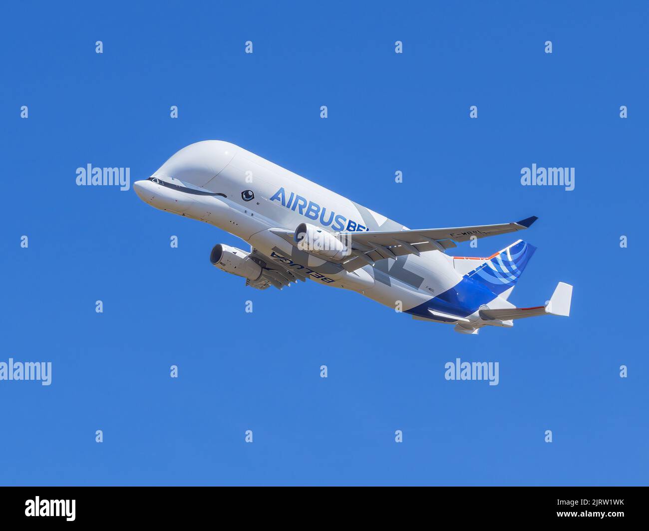 BelugaXL Airbus at the Royal International Air Tattoo 2022 Stock Photo