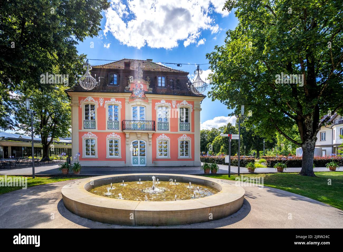 City garden of Schwaebisch Gmuend, Baden-Wuerttemberg, Germany Stock Photo