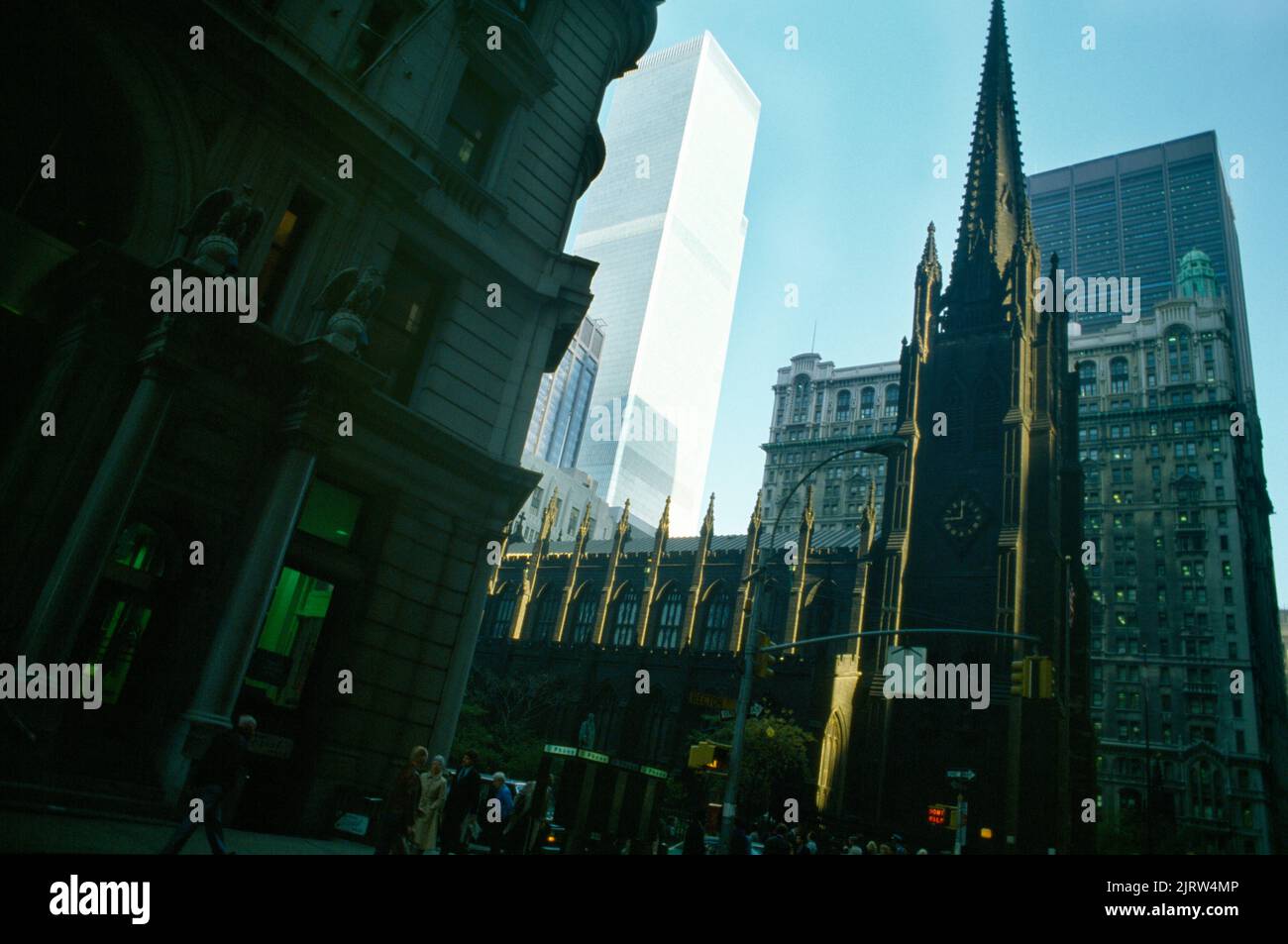 Manhattan New York USA Trinity Church Stock Photo