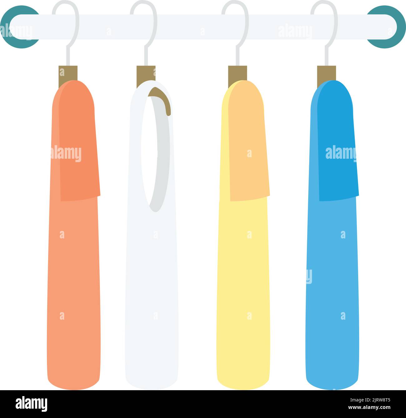 Clothes hanger hooks Cut Out Stock Images & Pictures - Alamy