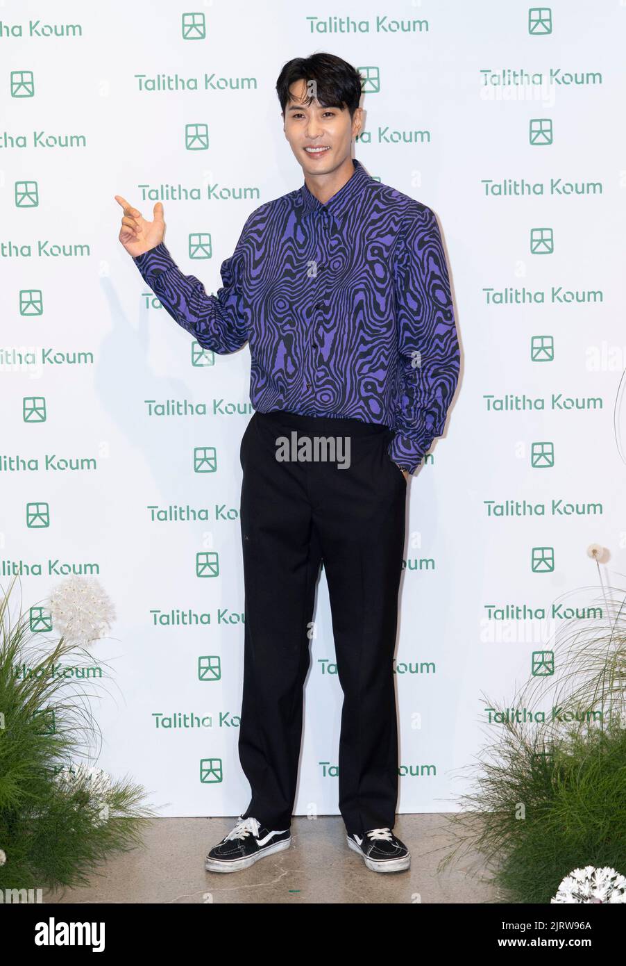 25 Aug 2022 – Seoul, South Korea : South Korean actor Kim Ji-seok, attend a photocall for the Talitha Koum brand launching event in Seoul, South Korea on August 25, 2022. (Photo by: Lee Young-ho/Sipa USA) Stock Photo