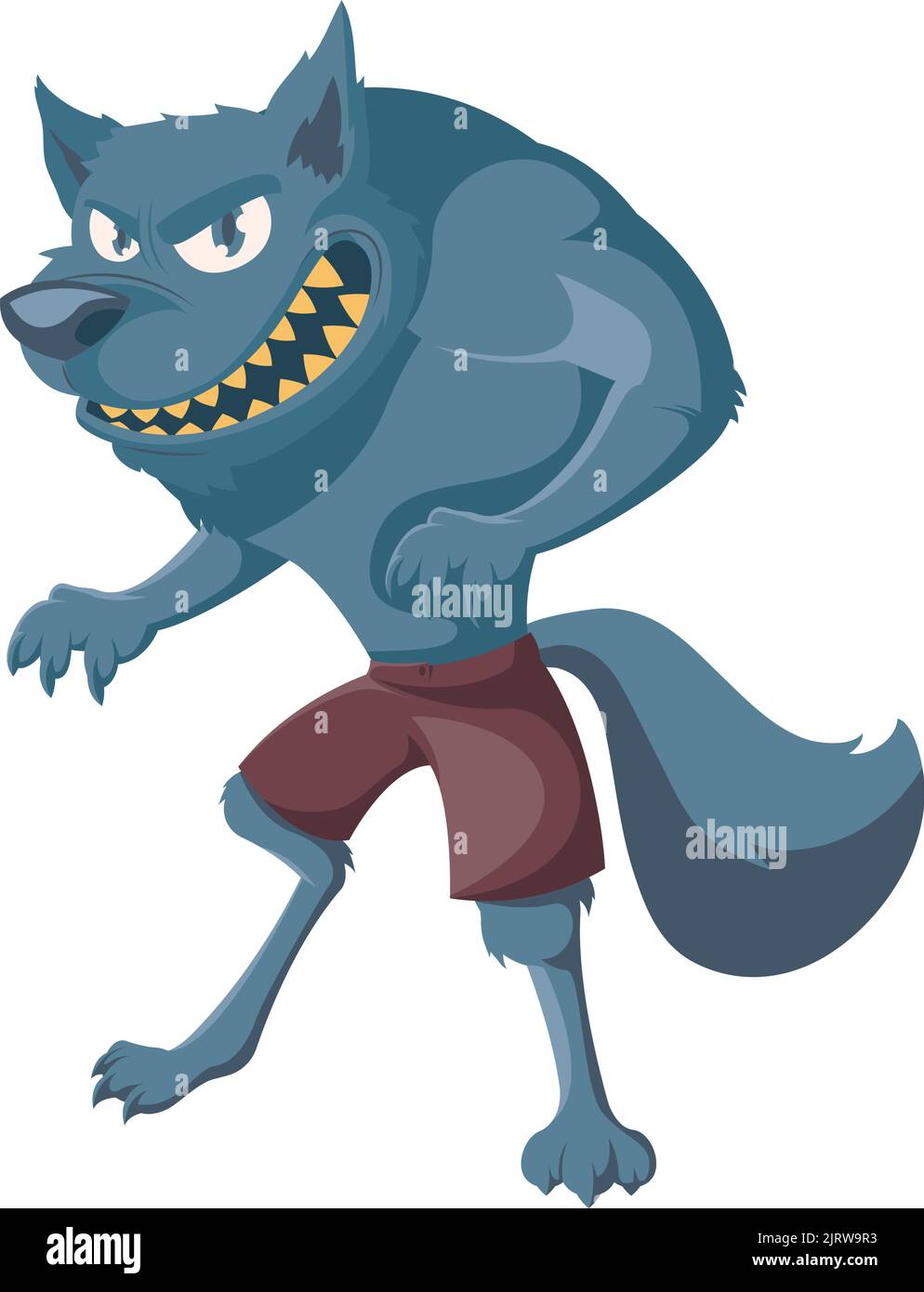 Werewolf scene Stock Vector Images - Alamy