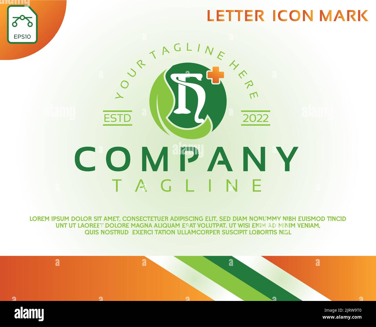 Creative letter H and health care green leaf logo design template Stock Vector Image & Art Alamy