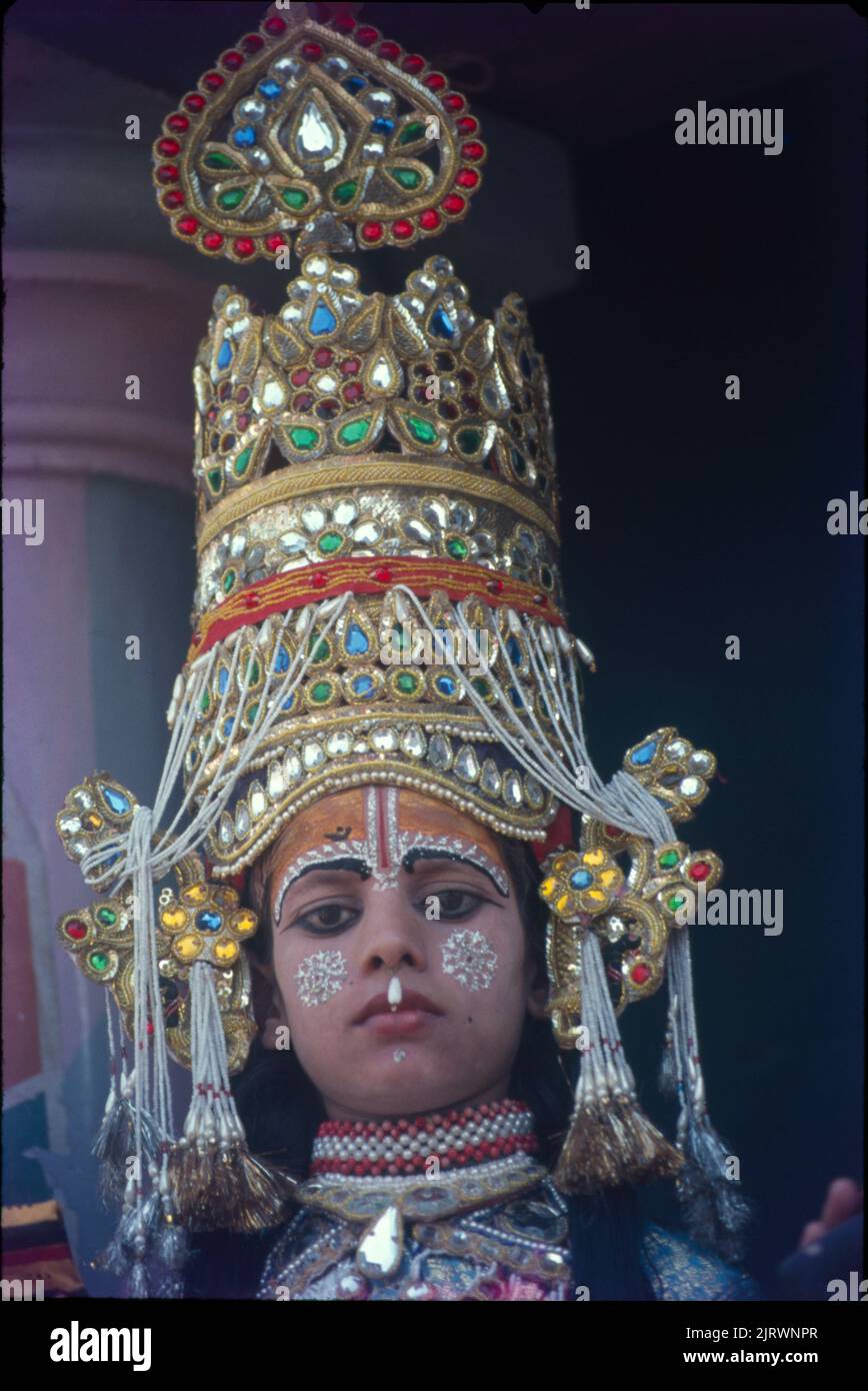 Mask of Folk Dancer at Kumbh Mela, Nashik, India Stock Photo Alamy