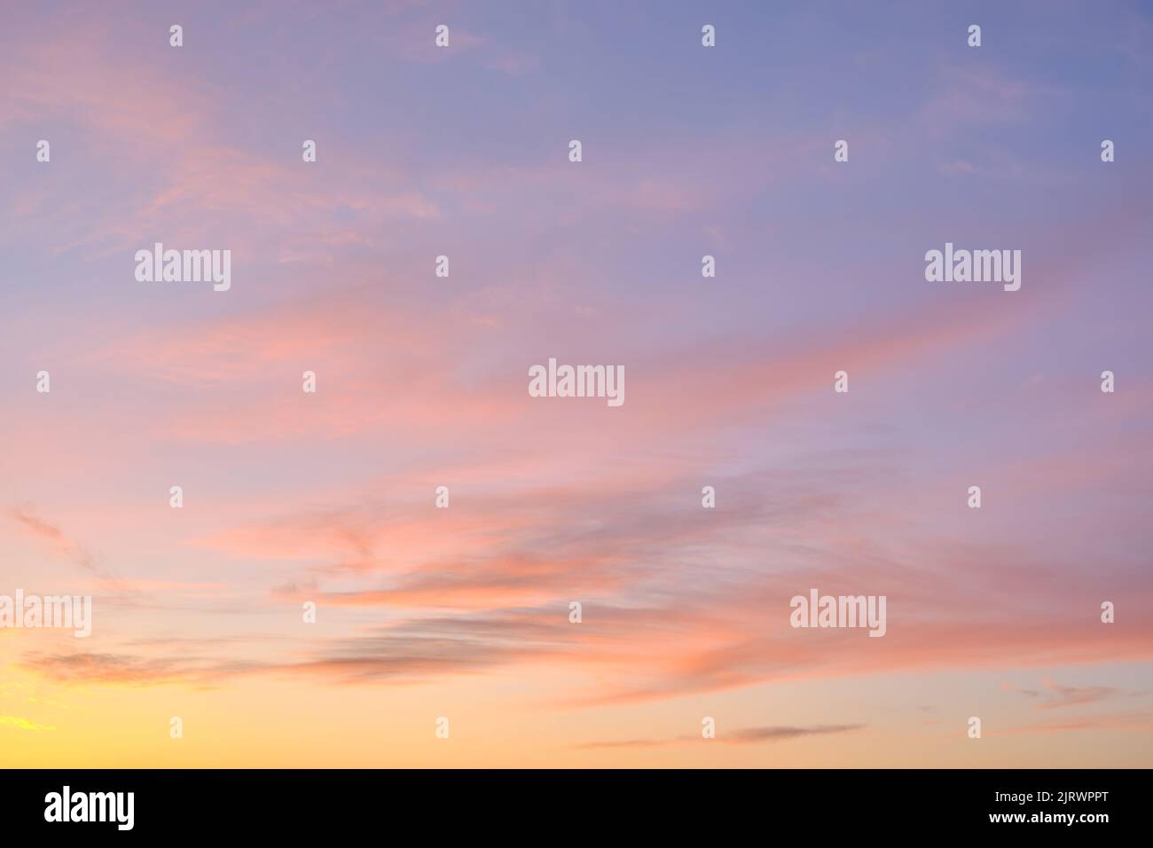 Panorama sunset sky for background or sunrise sky and cloud at morning ...