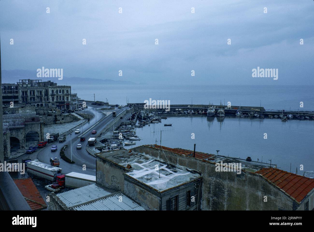 Venetian harbour in Heraklion (Iraklion) the administrative capital of ...