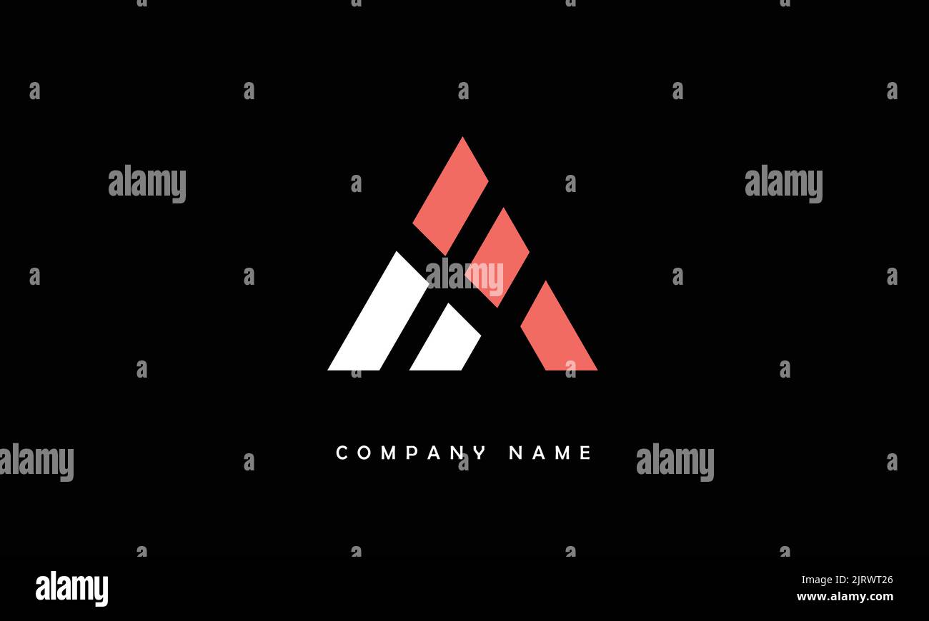 AA Abstract Letters Logo Monogram Stock Vector