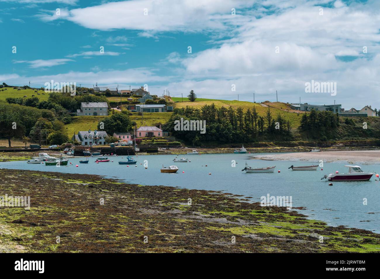 Clonakilty, Ireland, July 2, 2022. The sunny coast of southern Ireland