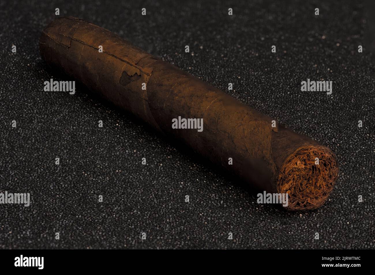 traditional brown cuban cigar stock photo Stock Photo